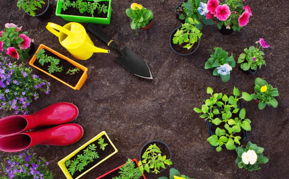 Heavy Duty Gardening Hand Trowel flowers