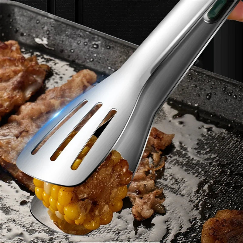 Stainless Steel Non-Slip Food Tongs