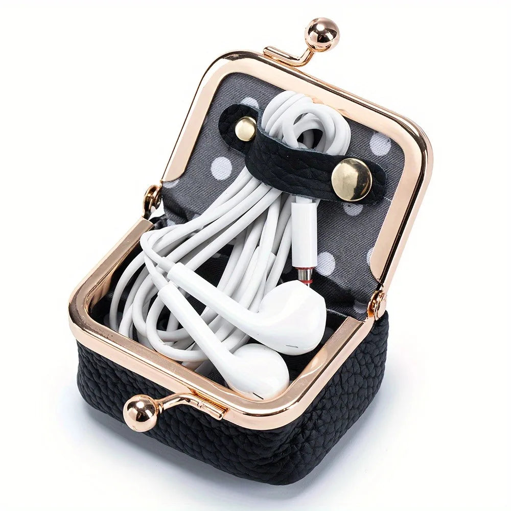 Mini Leather Jewelry Box Airpod