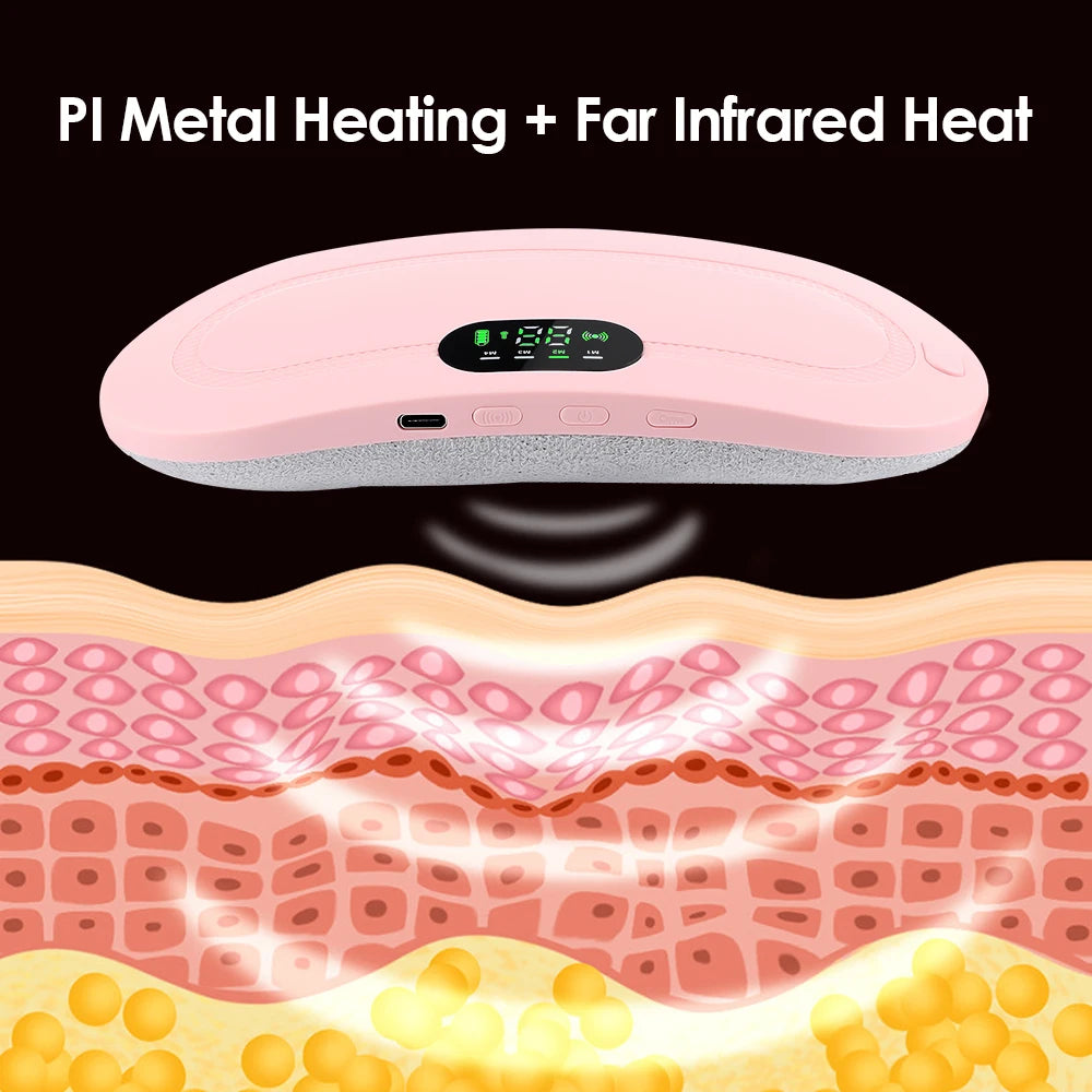 Warm belt massager metal heating