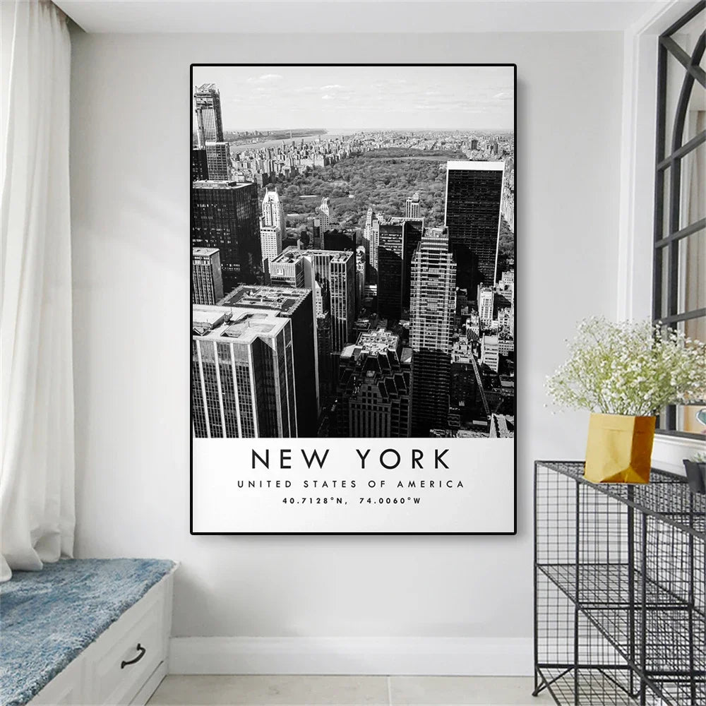 City Landmarks Wall Art Manhattan