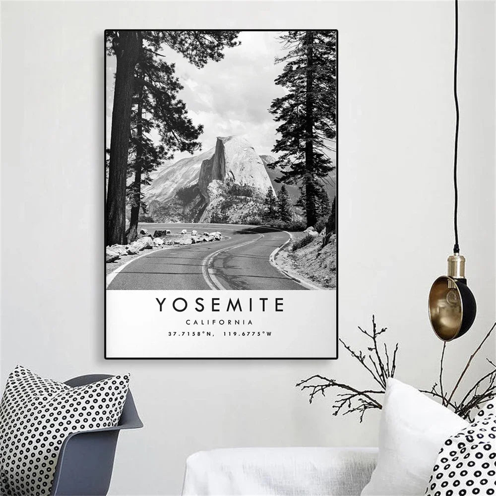 City Landmarks Wall Art Yosemite