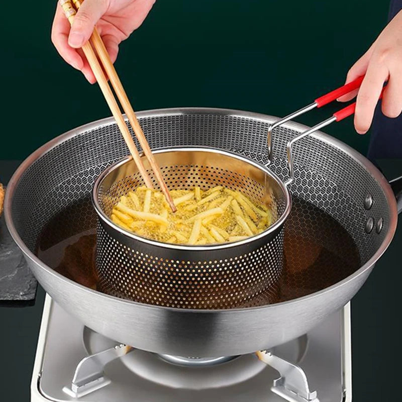 Stainless Steel Colander Deep Fry Basket