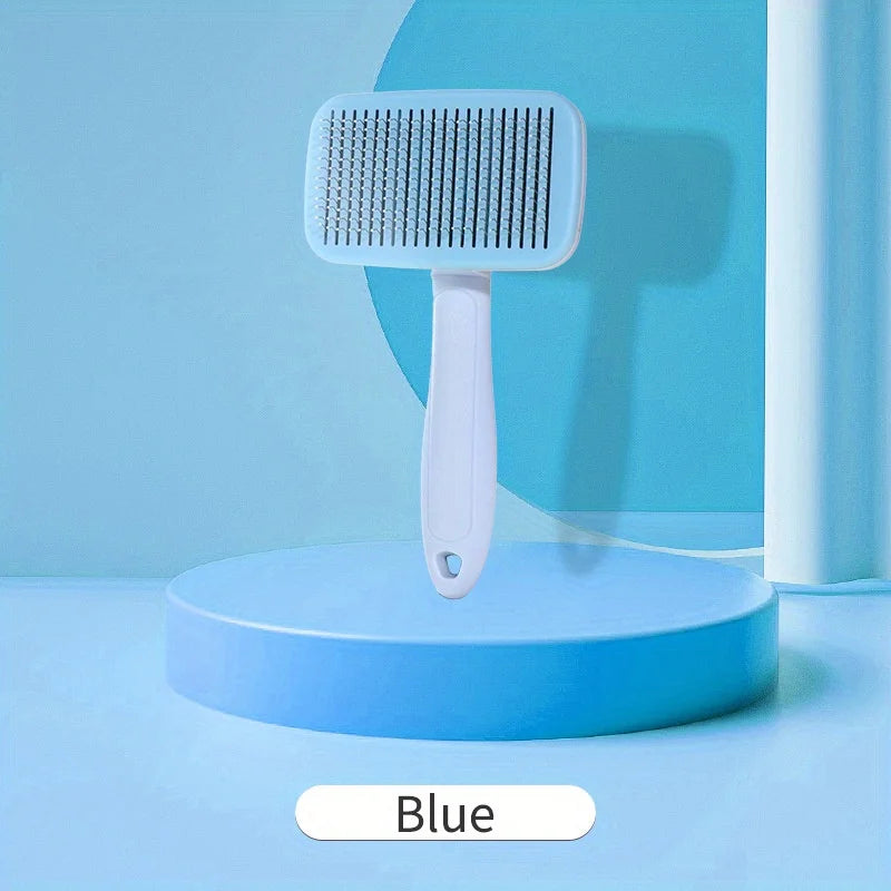 Cat Dog Professional Grooming Brush Blue