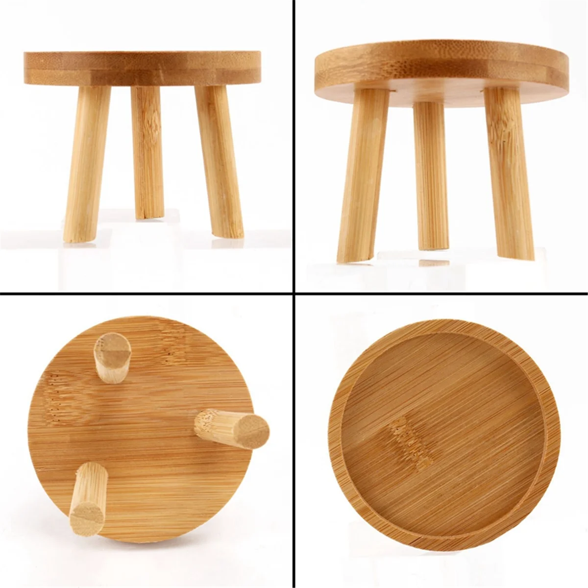 Wooden Plant and Flower Stand Stool