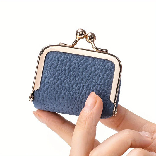 Mini Leather Jewelry Box Blue