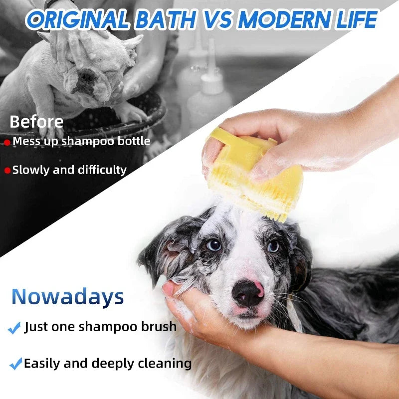 Pet Dog Shampoo Brush & Cat Massage Comb
