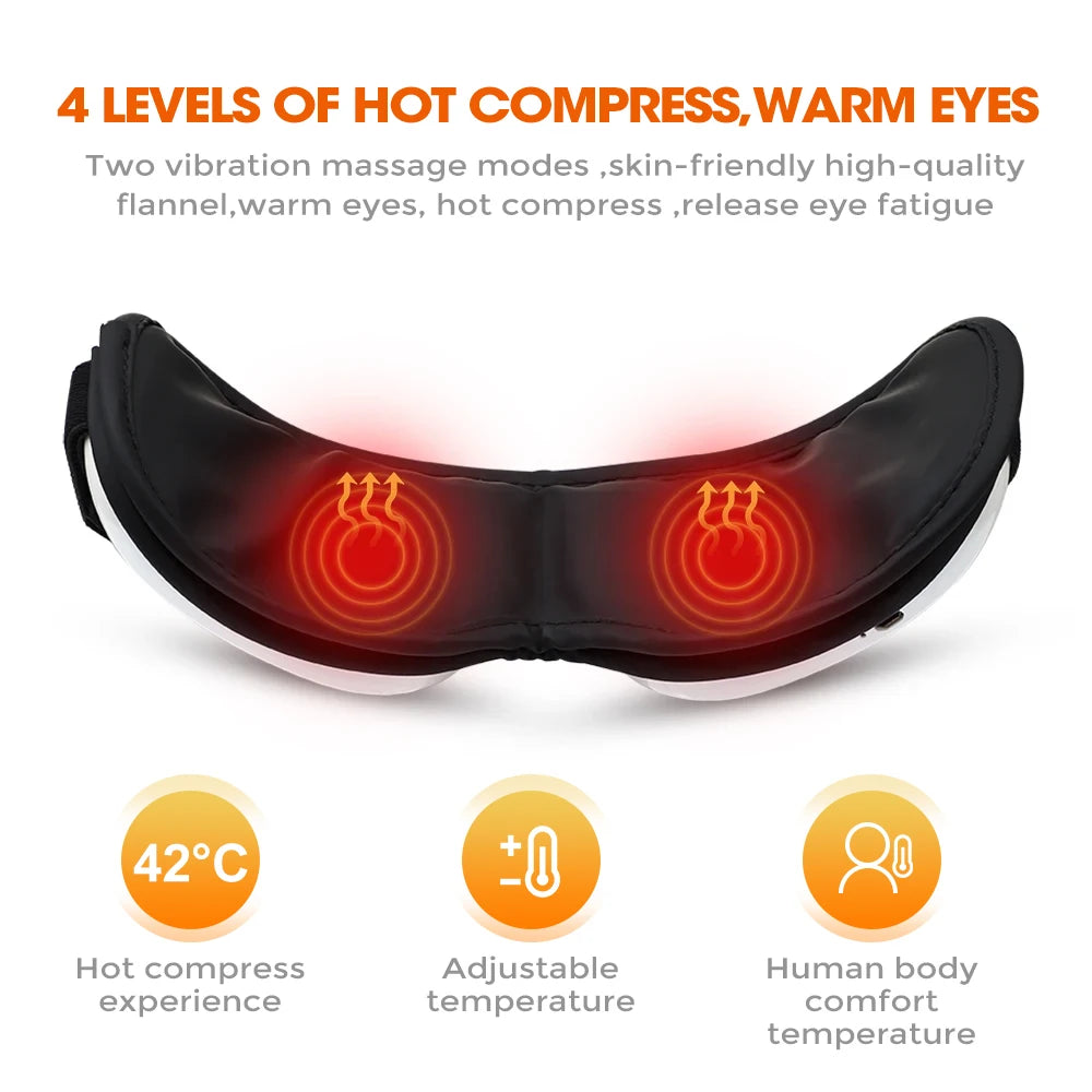 Smart Eye Massage with Heat and Music hot compress