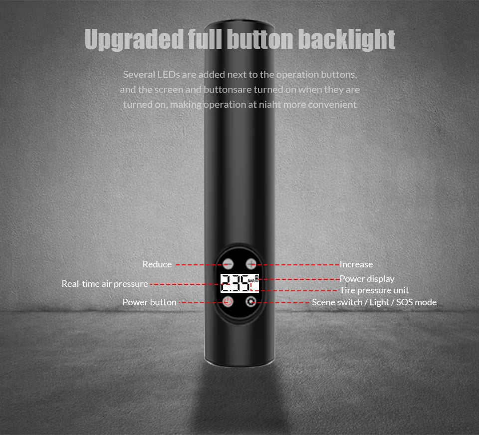 12V Portable Tyre Inflator Pump