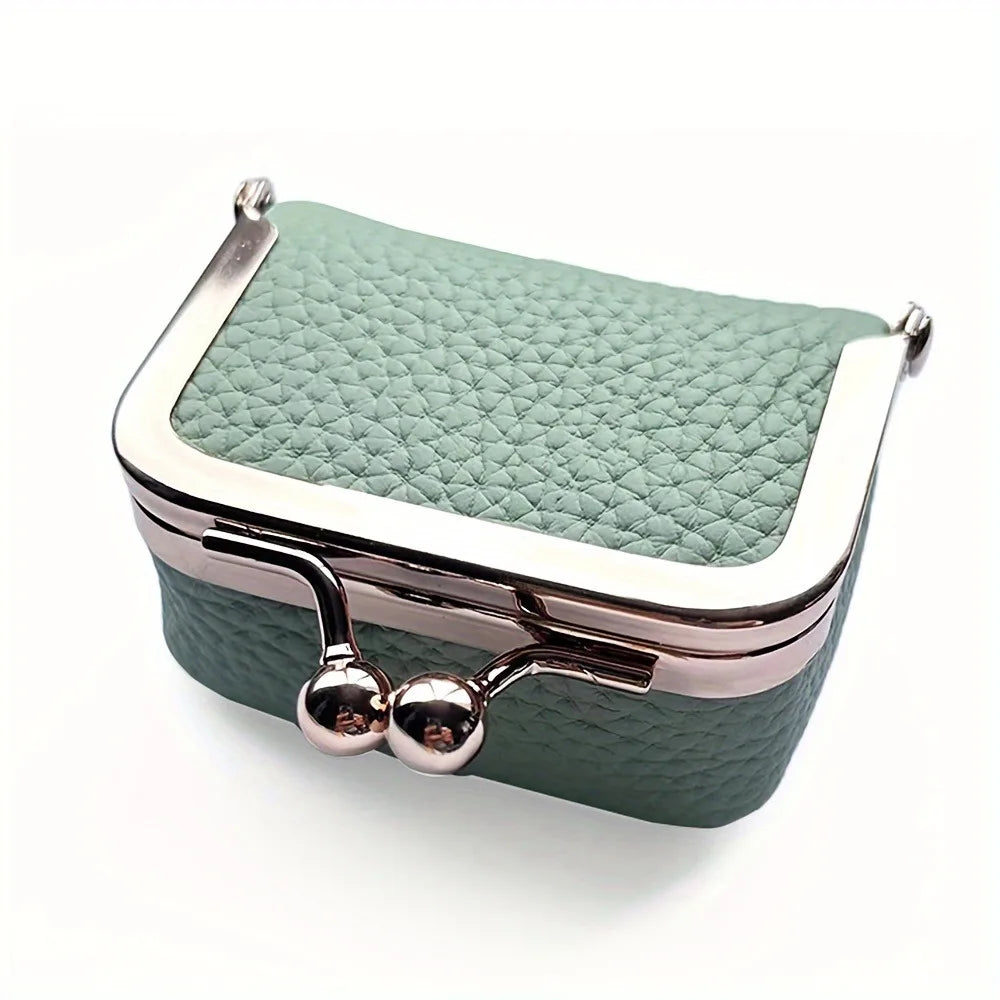 Mini Leather Jewelry Box Green