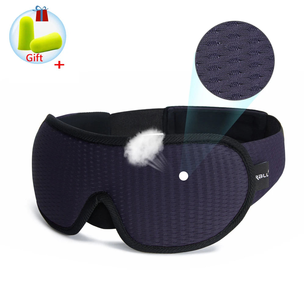Total Darkness 3D Sleep Mask navy blue