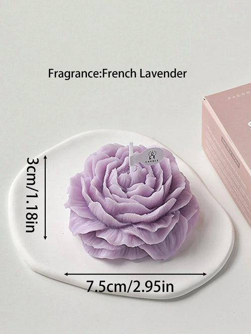 3D Peony Aromatic Candle Creative Flower Shape Aromatherapy Wedding
