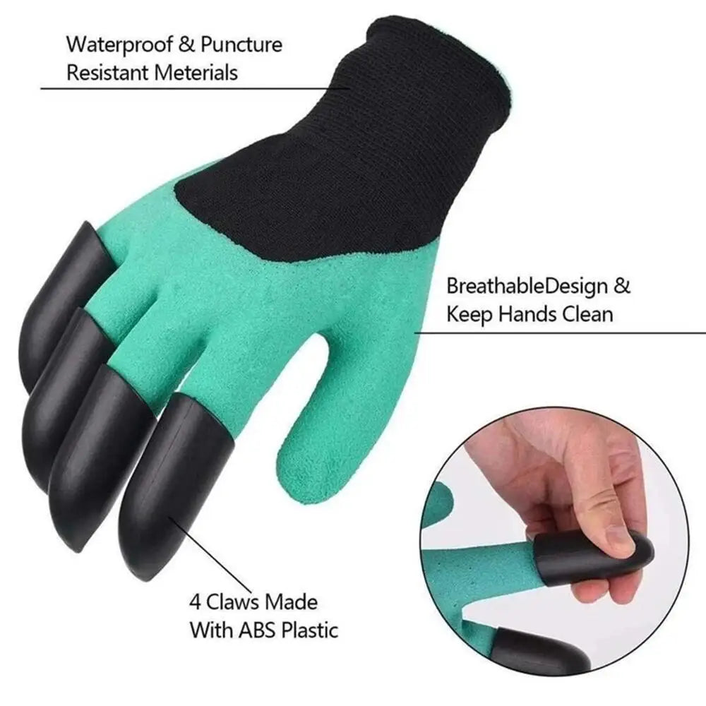 Digging Gloves with Built-in Claws