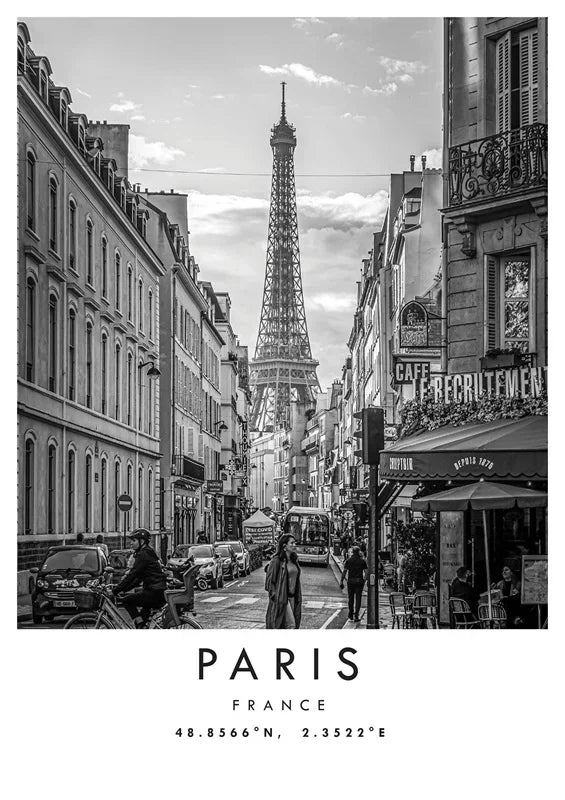 City Landmarks Wall Art Paris
