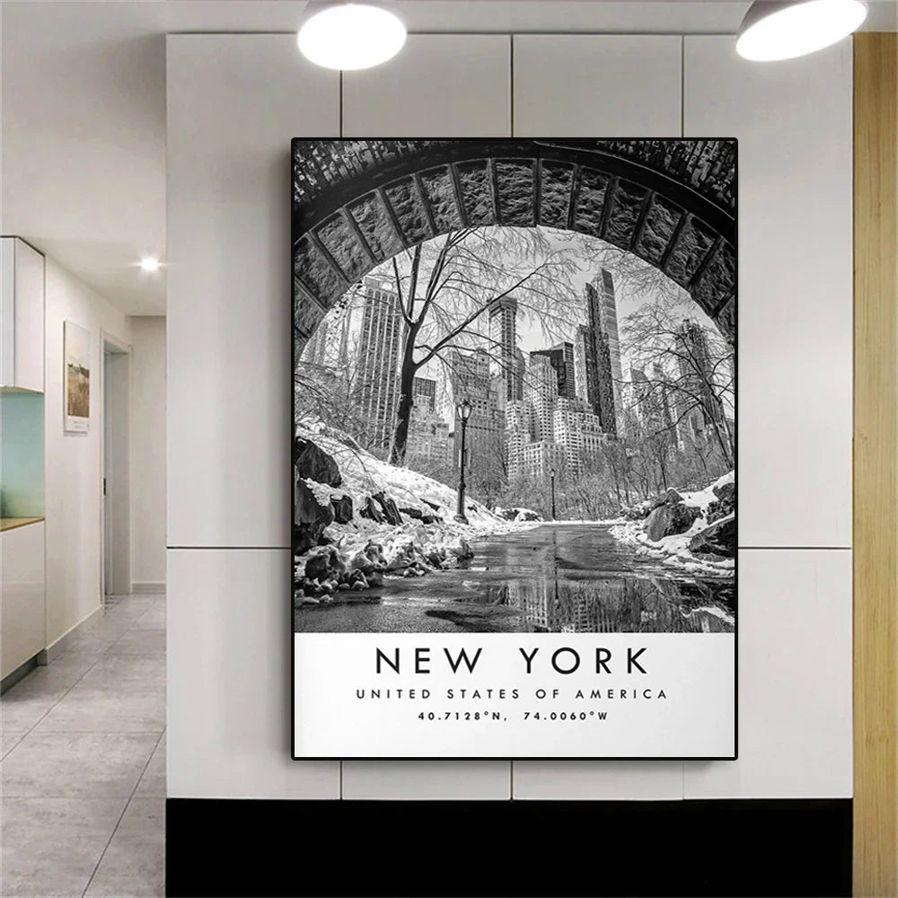 City Landmarks Wall Art Central Park