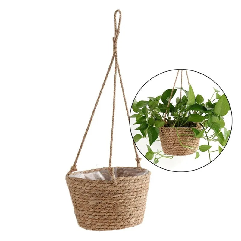 Macrame Hanging Planter Storage Basket