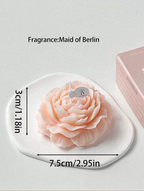 3D Peony Aromatic Candle Creative Flower Shape Aromatherapy Wedding