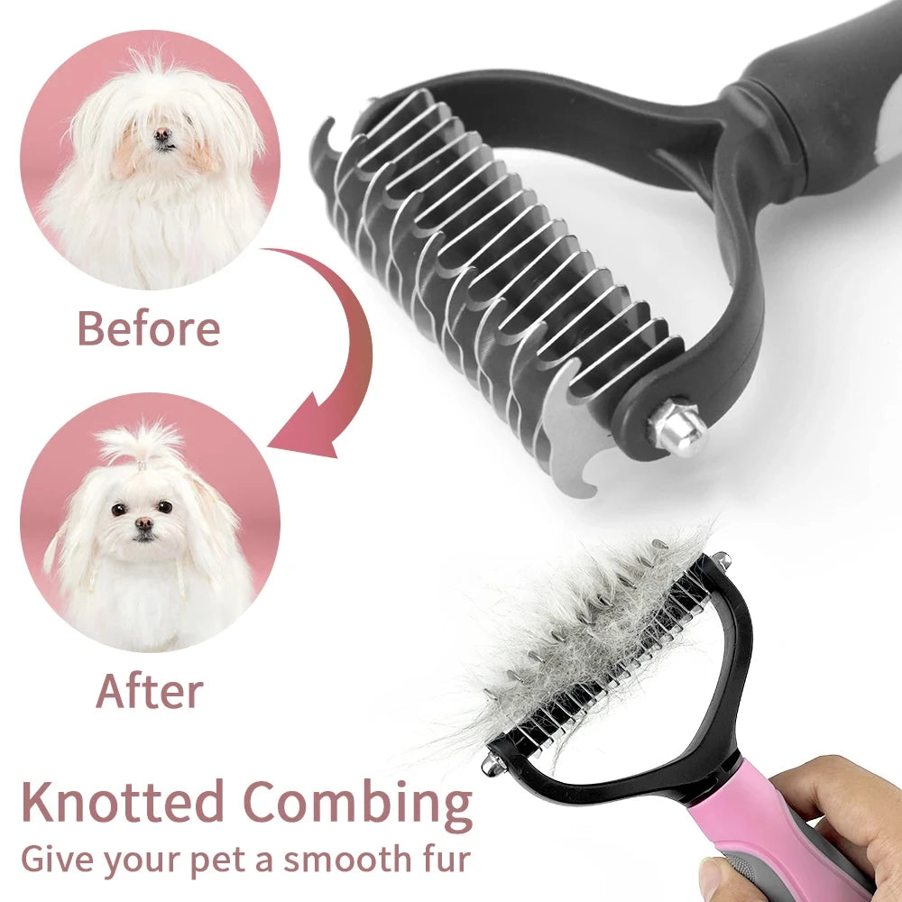 Pet Hair Removal Grooming Comb Tool