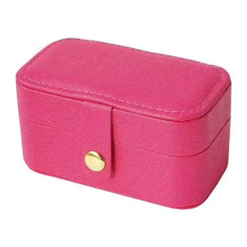 Portable Mini Jewelry Box Small Travel Storage Case for Rings