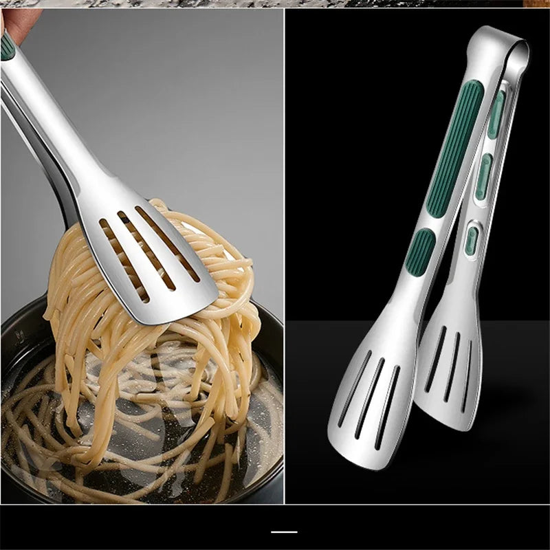 Stainless Steel Non-Slip Food Tongs