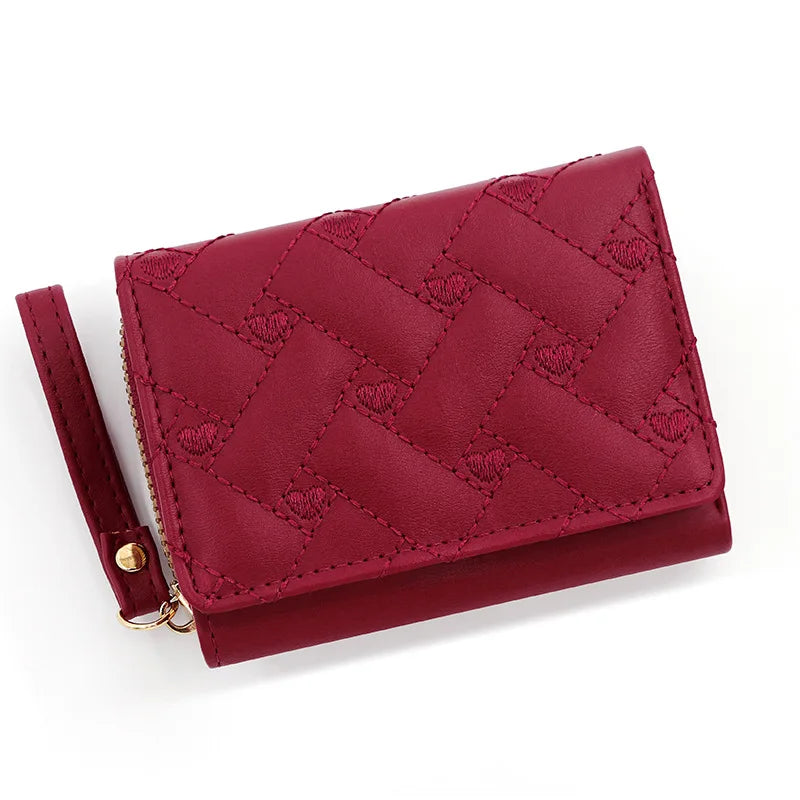 Red Leather Women's Wallet