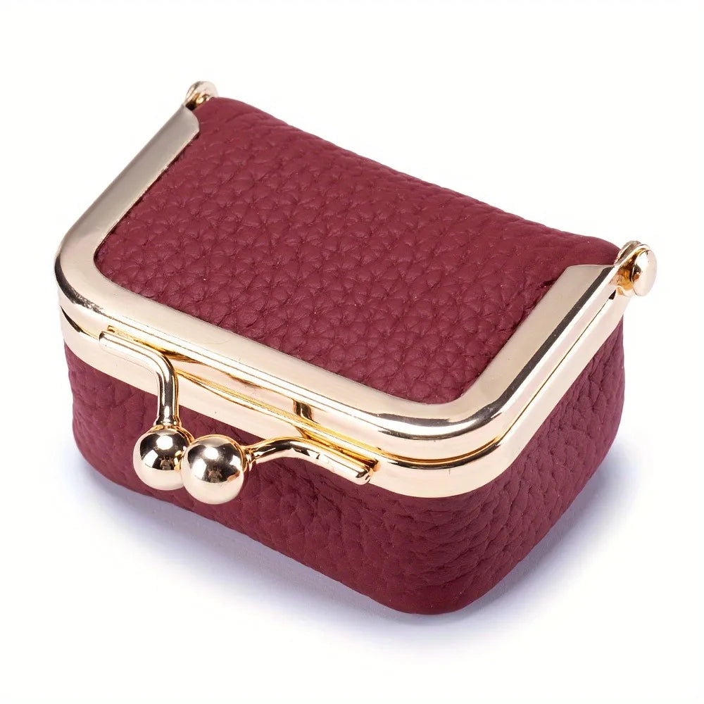 Mini Leather Jewelry Box Red