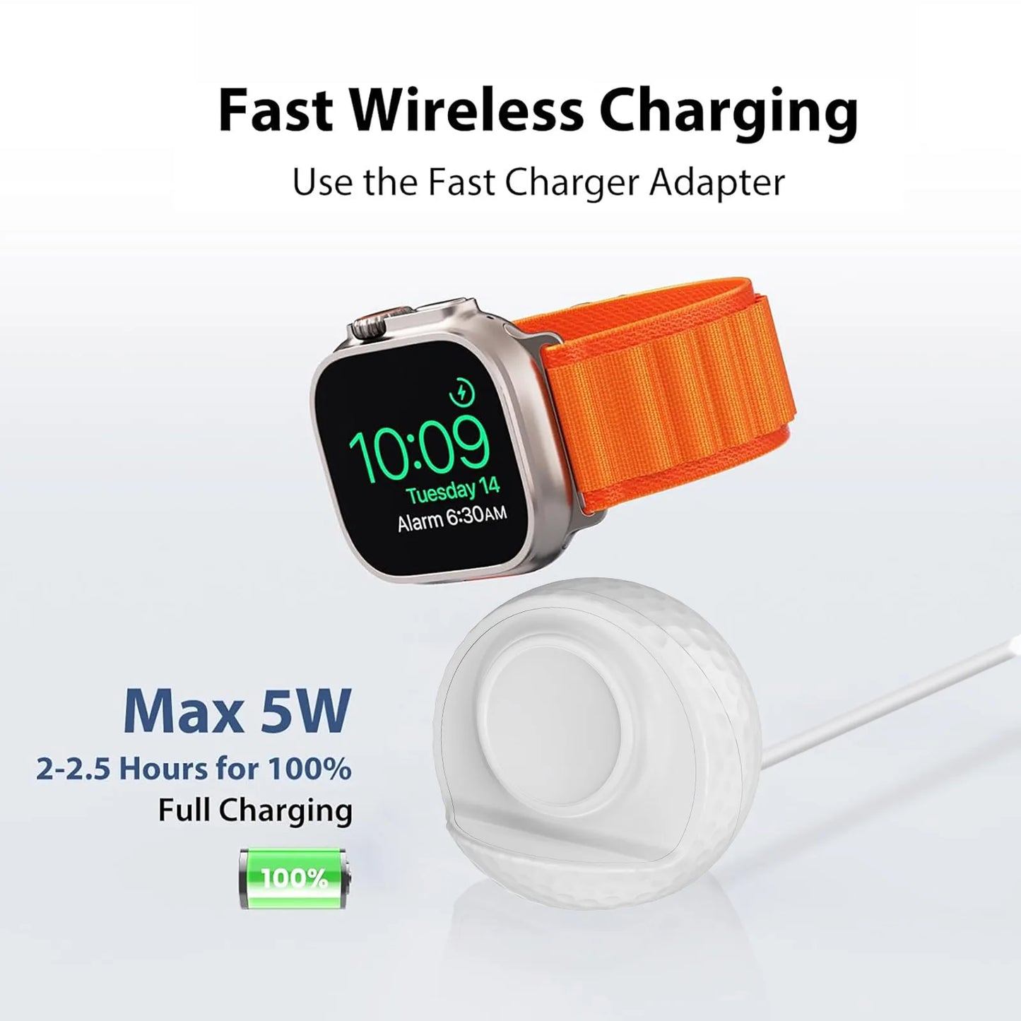 Portable Wireless Magnetic Golf Ball  Apple Watch Charger