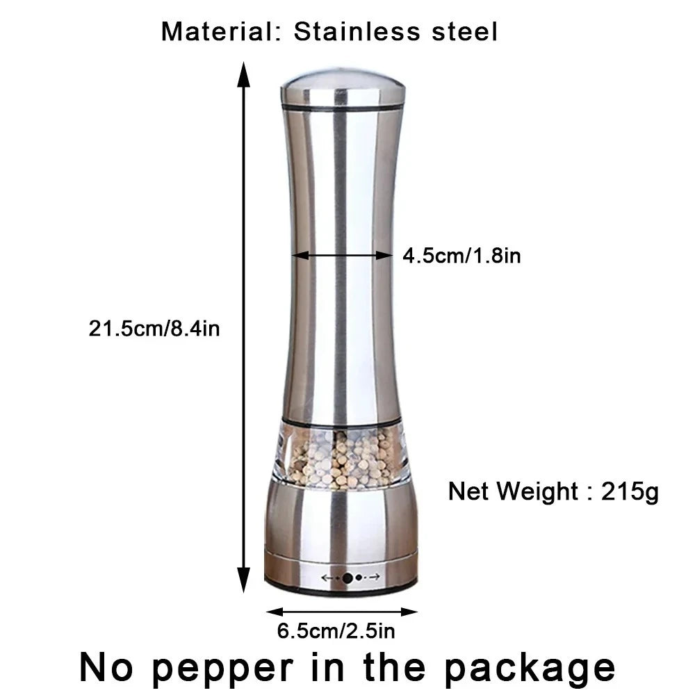 Stainless Steel Salt & Pepper Grinder!