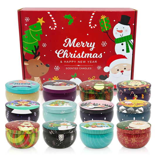 6/12packs of scented candles, Christmas candles, candles, 2.5 ounces