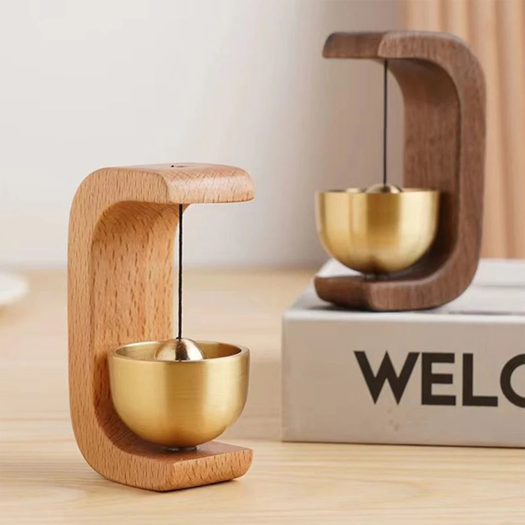 Retro Wireless Wooden Doorbell Bell