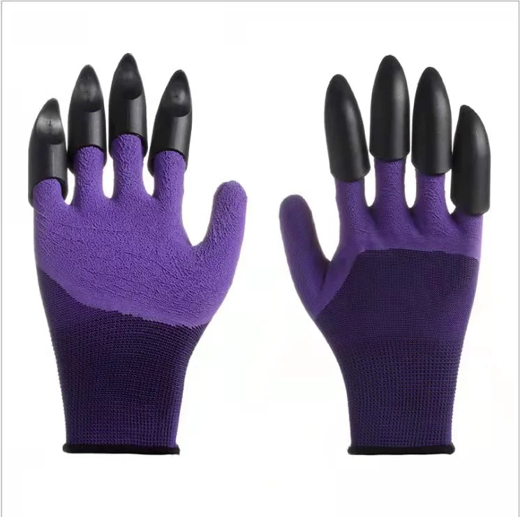 Digging Gloves with Built-in Claws