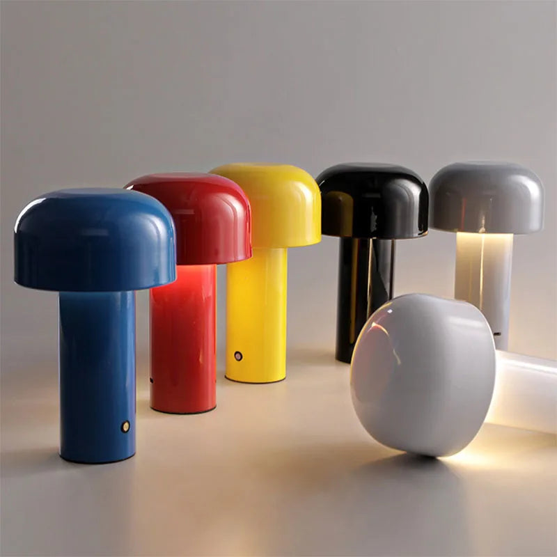 Modern Iron Art Mushroom LED Desk Lamp