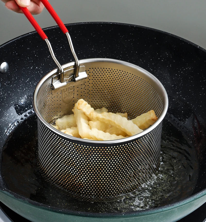 Stainless Steel Colander Deep Fry Basket