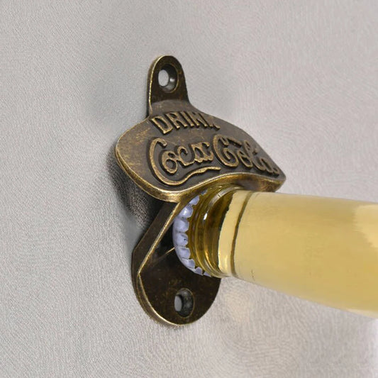 RetroBronze Zinc Alloy Wall Bottle Opener