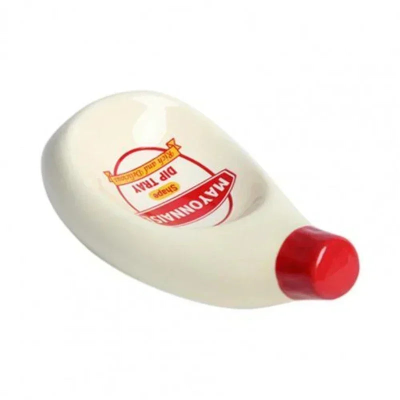 Tomato Shaped Decoration Ceramic Plate mayonnaise