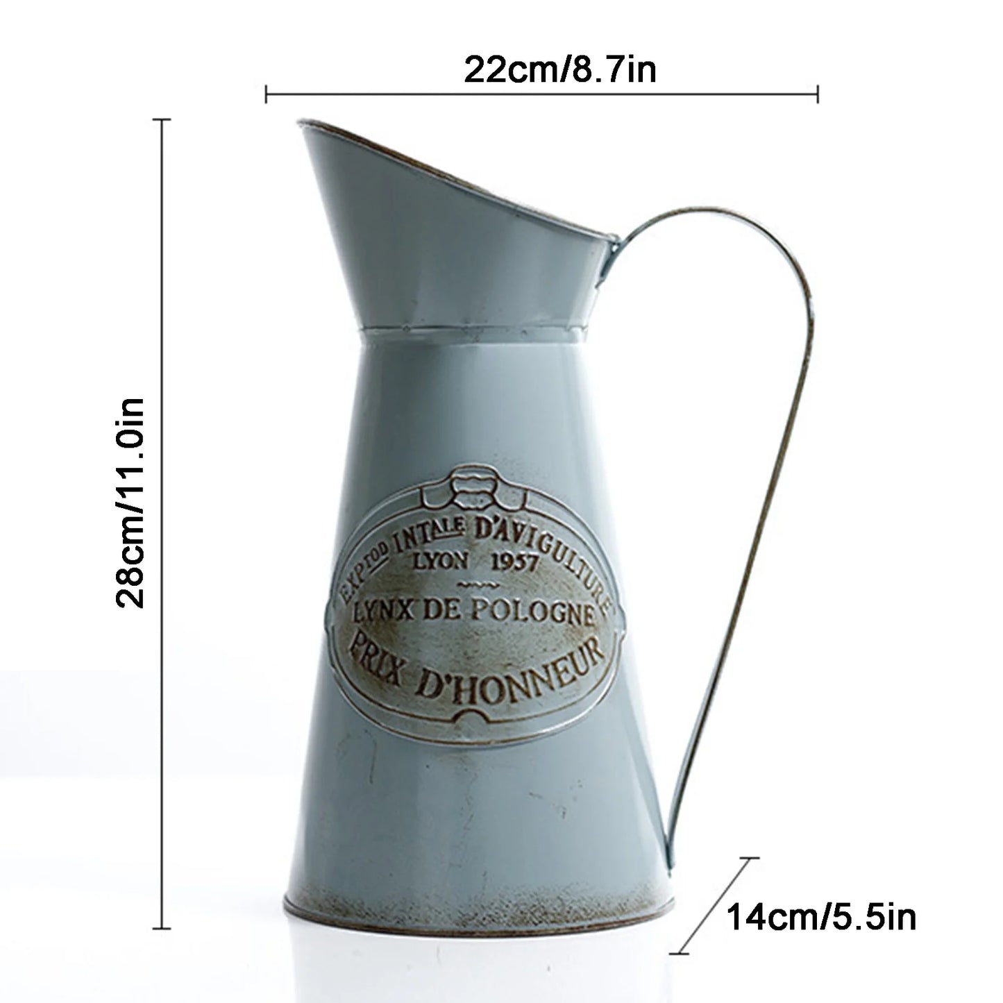Retro Antique Metal Jug Vase