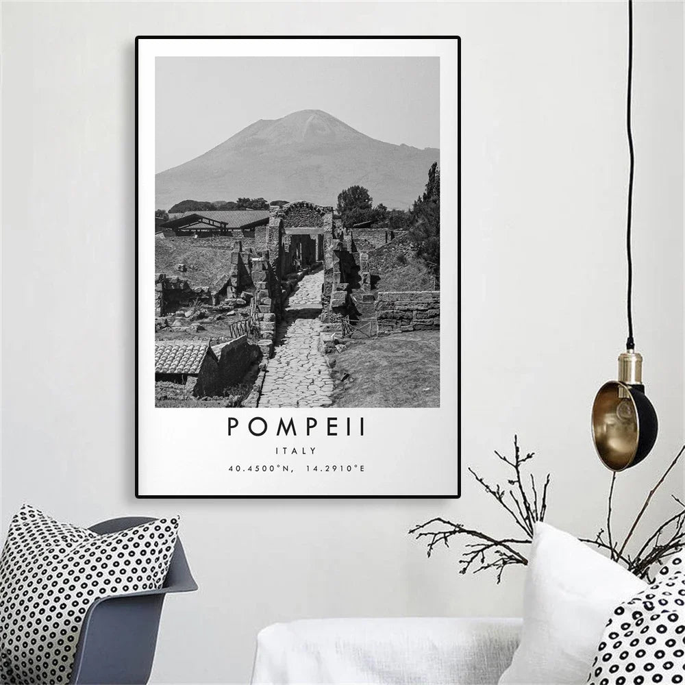 City Landmarks Wall Art Pompeii