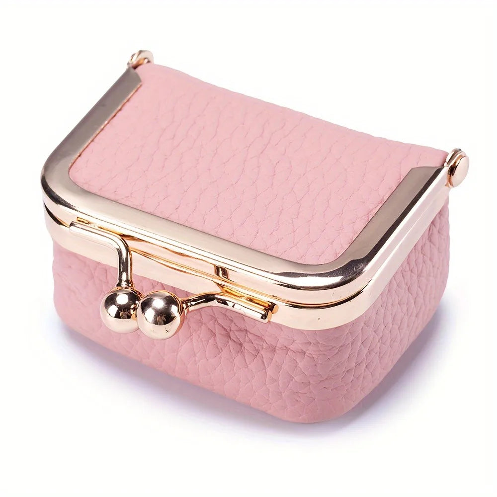Mini Leather Jewelry Box Pink
