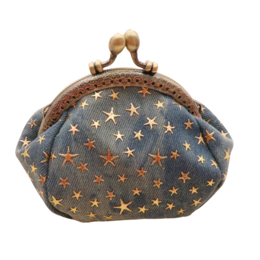 Denim Cloth Vintage Handmade Coin Purse