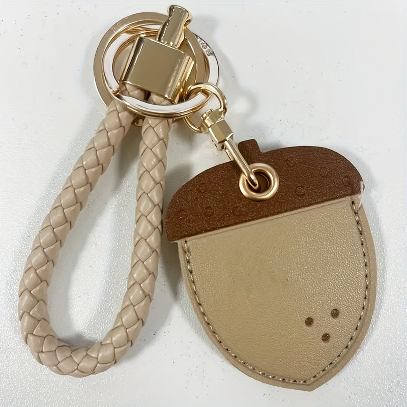Cute Leather Keychain Case for Airtag