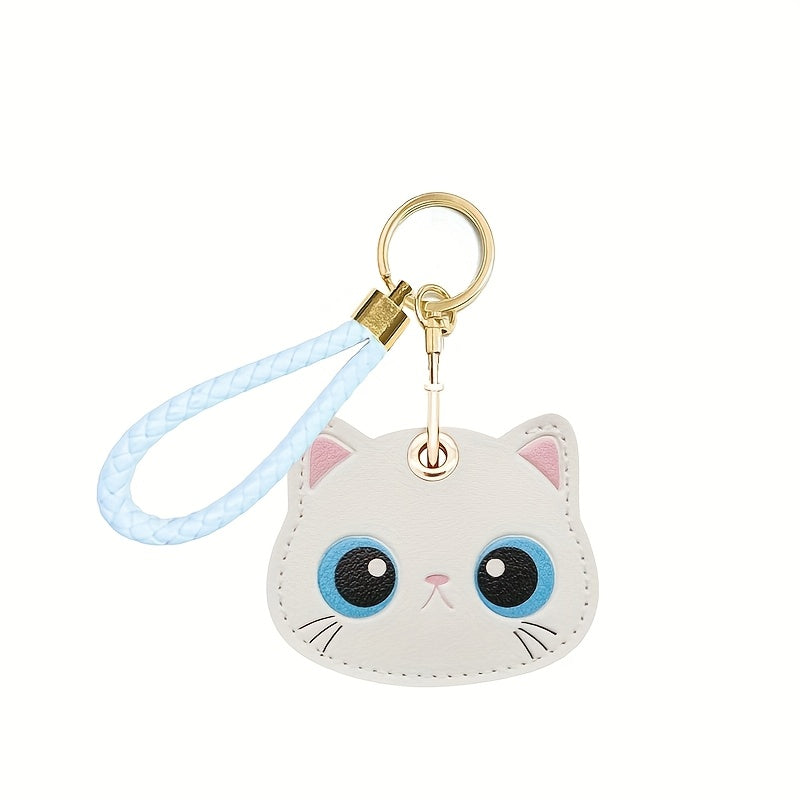 Cute Leather Keychain Case for Airtag