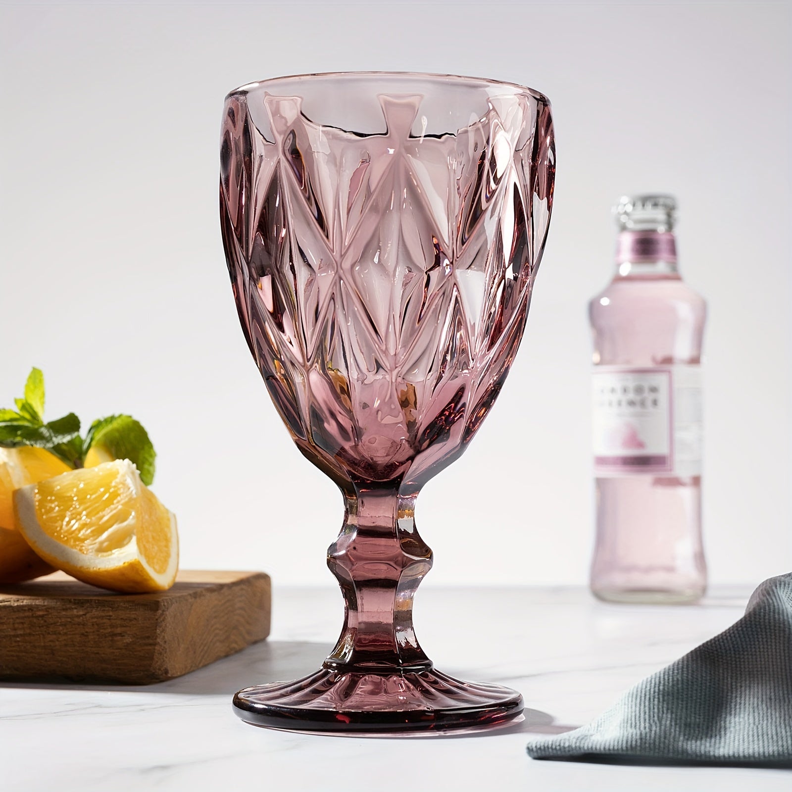 Retro Glass Rhombus Wine