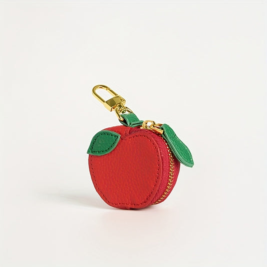 Red Apple Coin Purse Keychain